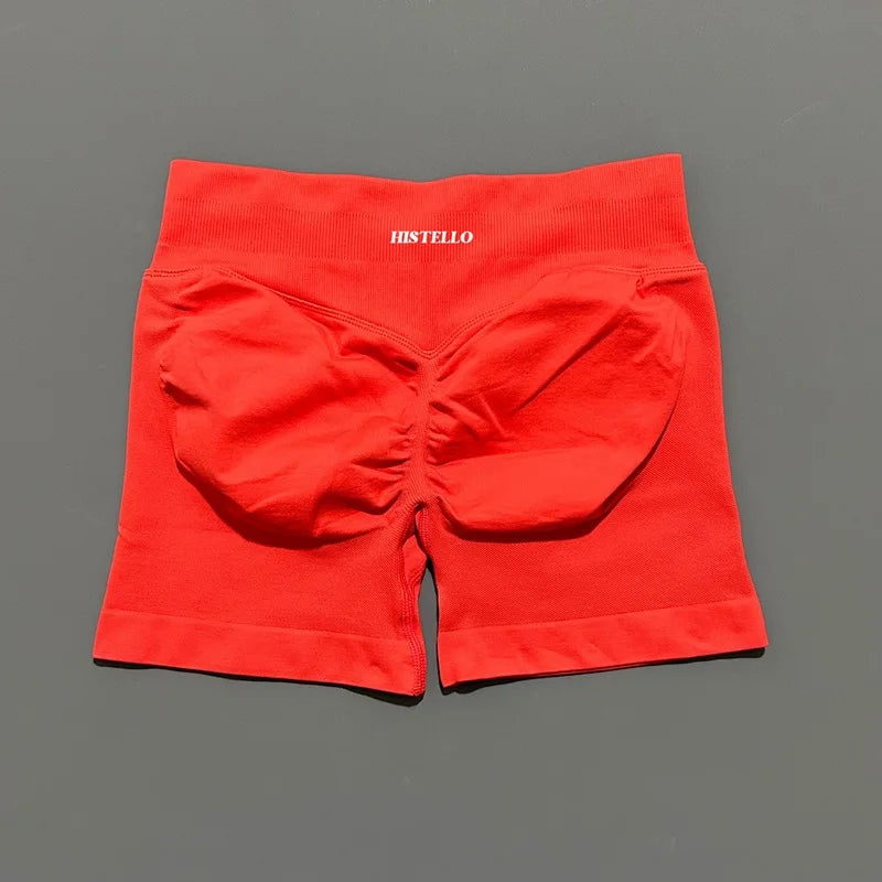 HISTELLO Impact Shorts Df Substitute High Waist Women Yoga Workout Shorts Seamless Leggings Stretch Fitness Gym Running Shorts - Matrix Studios
