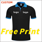 POLO Shirt Customized Print Logo Summer Short Sleeve Print Image Personalized Customized Work Suit T-shirt Embroidered Polo Coll - Matrix-studios.com