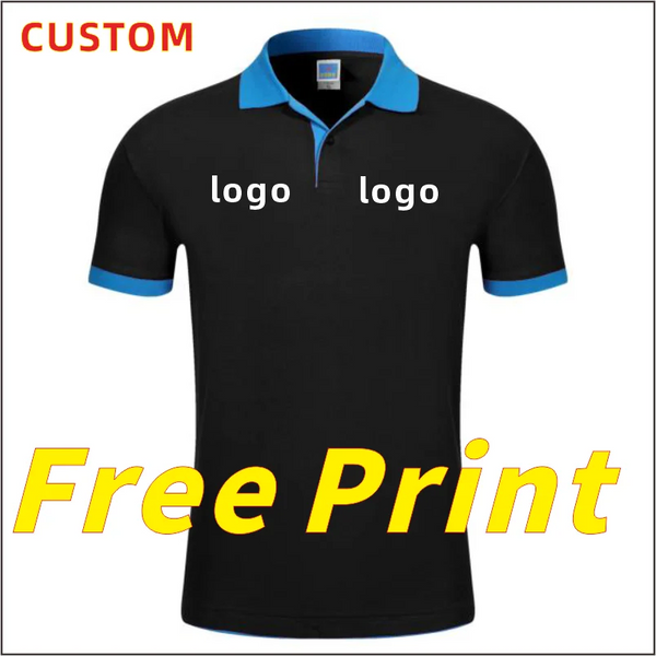POLO Shirt Customized Print Logo Summer Short Sleeve Print Image Personalized Customized Work Suit T-shirt Embroidered Polo Coll - Matrix-studios.com