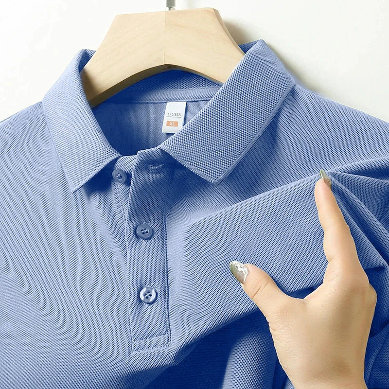 High Quality Breathable Men Women Polo Shirts Casual Solid Color Short Sleeve - Matrix-studios.com