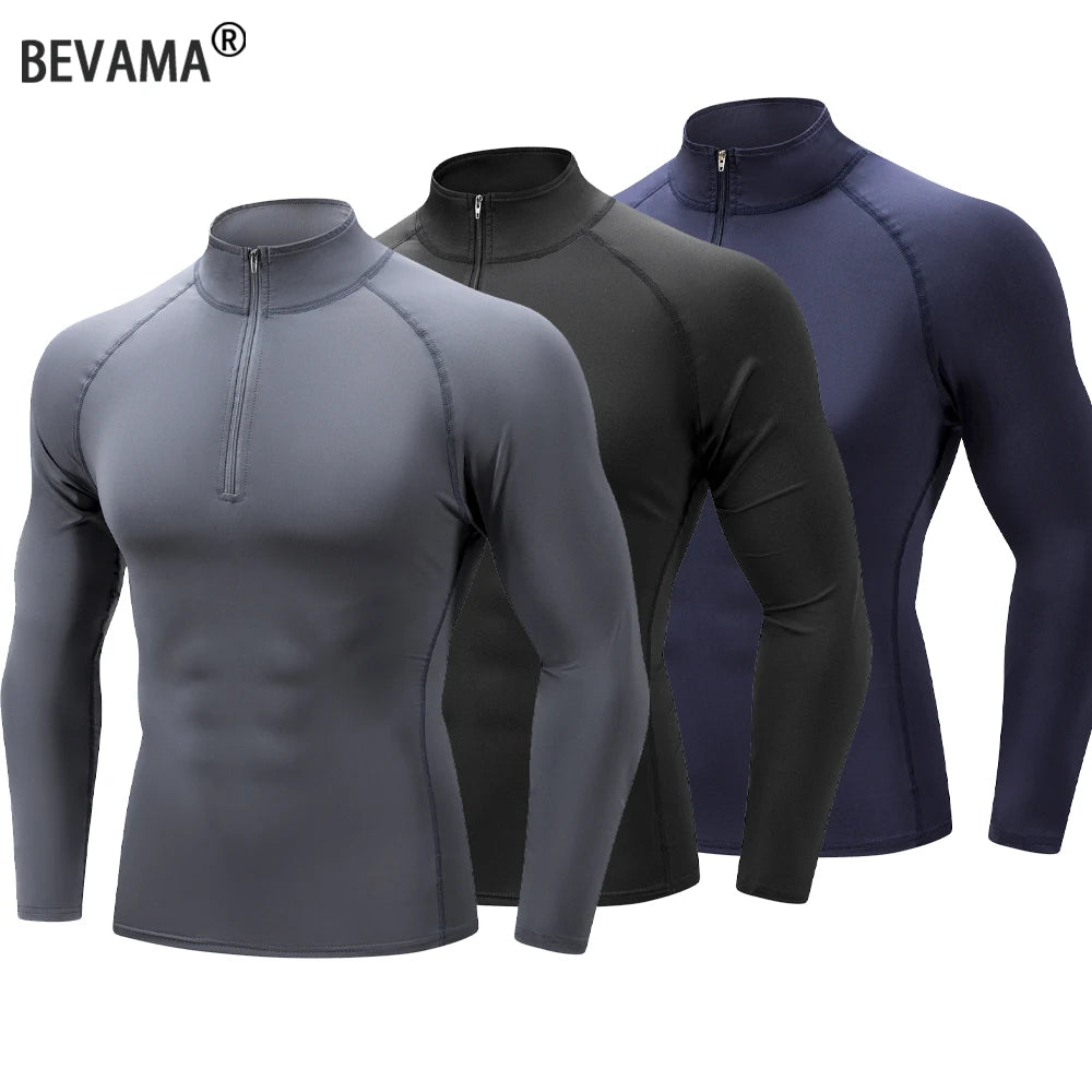 Men's Outdoor Sports Long Sleeve T-shirt Leisure Speed Dry Cycling Fitness Long Sleeve Breathable Elastic Sports Clothing Tops - Matrix Studios