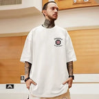 8XL Men Oversize Fashion Loose American Basketball Number ten Print Short Sleeve Round Neck Versatile Trend Couple outfit - Matrix Studios
