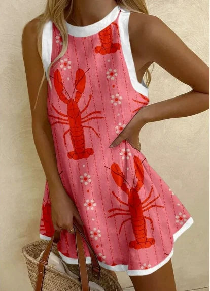 Beach Swimming Suit Dress Woman 2026 Short Cover Up Bikini Tunic Playa Ocean Casual Shirt Sleeveless Clothes Multiple Colors Sea - Matrix Studios