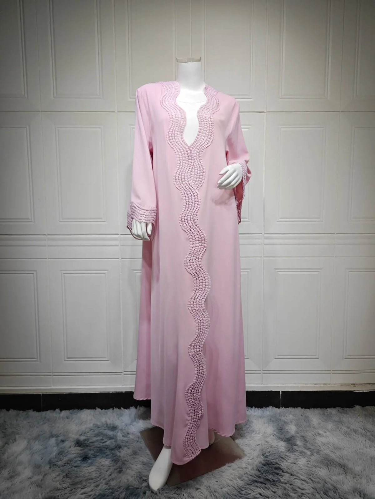Muslim Women Maxi Dress Dubai Open Abaya Turkey Kaftan Eid Kimono Cardigan Islam Jalabiya Kebaya Caftan Marocain Femme Robe Gown - Matrix-studios.com
