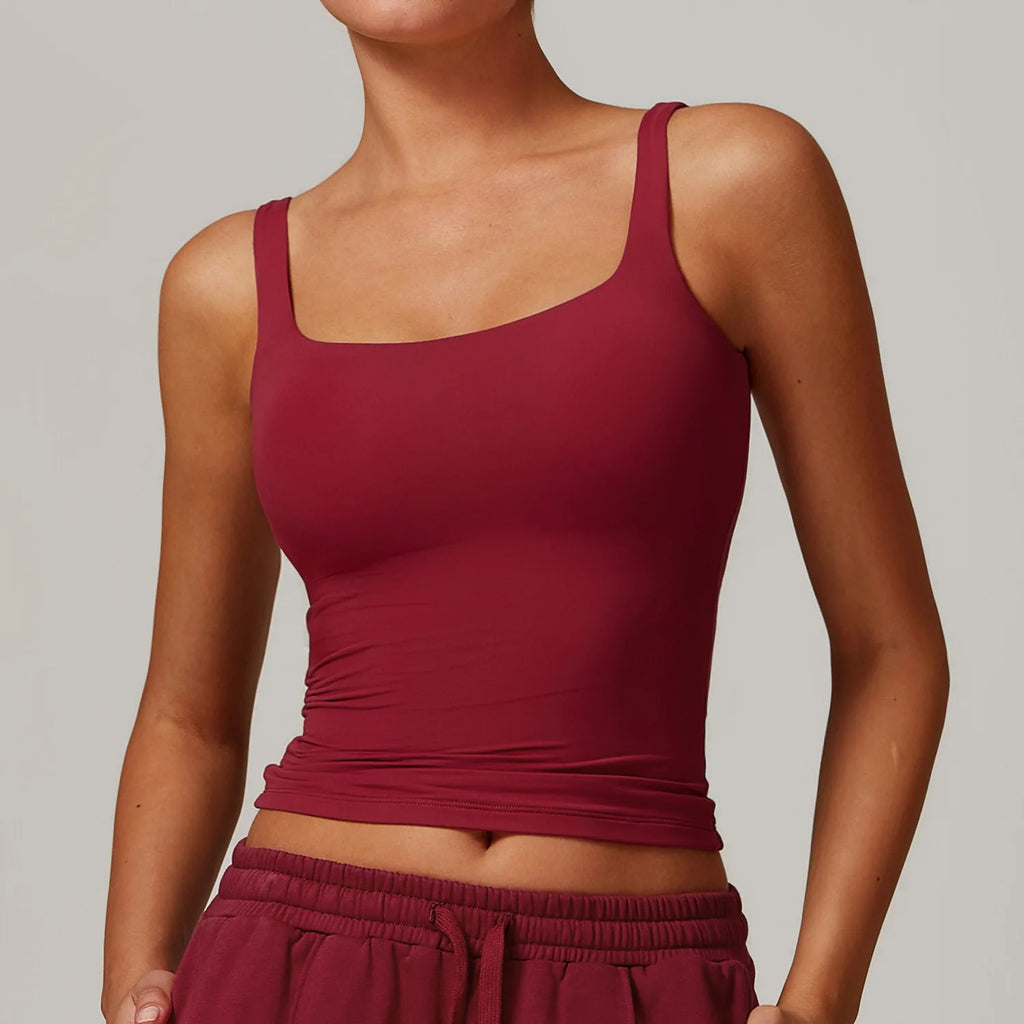 Summer Women's Workout Yoga Tank Top Quick-Dry Gym Sports Vest Female Running Tight Top Women U-Back Fitness Underwear - Matrix-studios.com