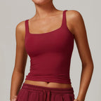 Summer Women's Workout Yoga Tank Top Quick-Dry Gym Sports Vest Female Running Tight Top Women U-Back Fitness Underwear - Matrix-studios.com