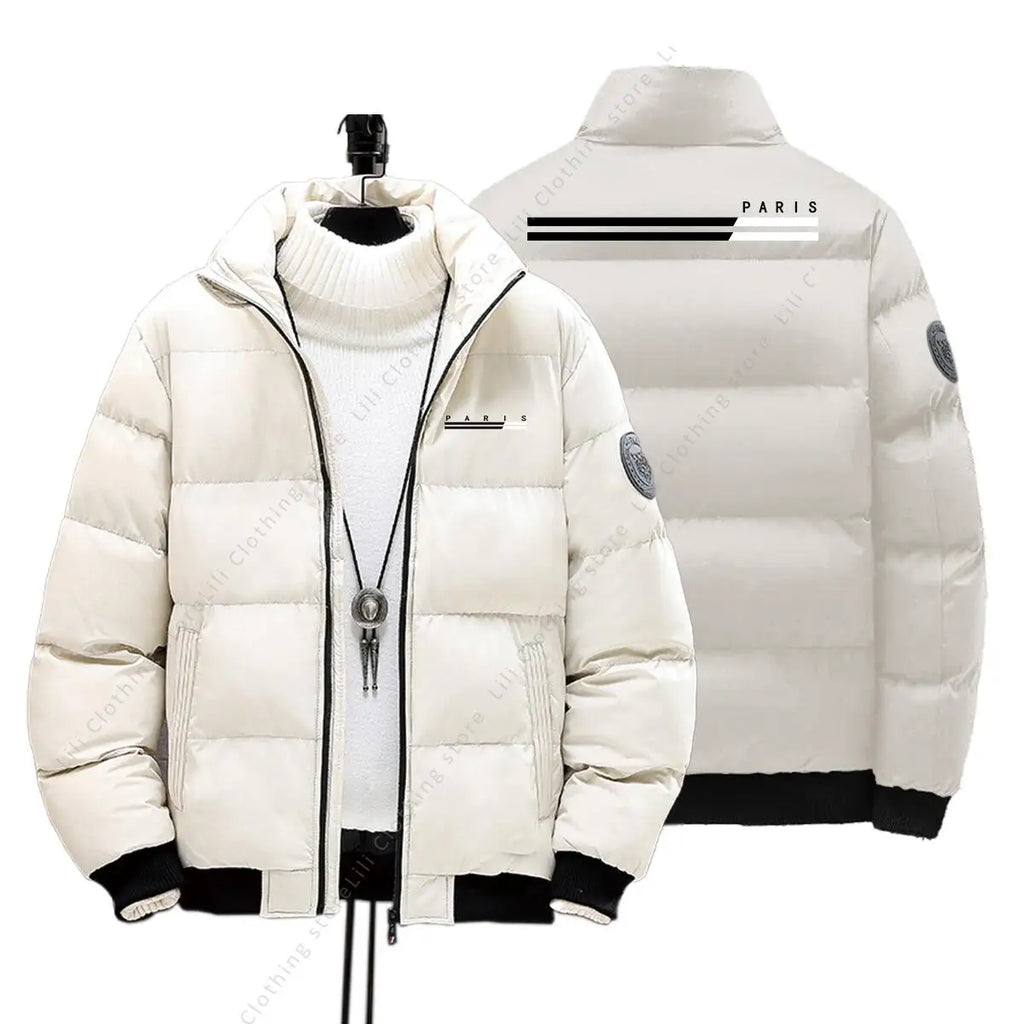 PARIS Graphic Letter Down Jackets Mens Winter Jackets Thick Warm Parkas Coats Clothing Fashion Men Puffer Jacket True to Size - Matrix Studios