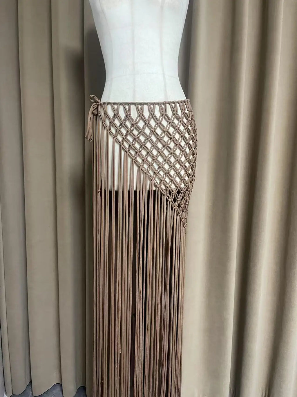 Beachapche Hand Crochet Tassel Skirts Women Fashion Sexy Side High Knitted  Beach Cover Ups - Matrix-studios.com