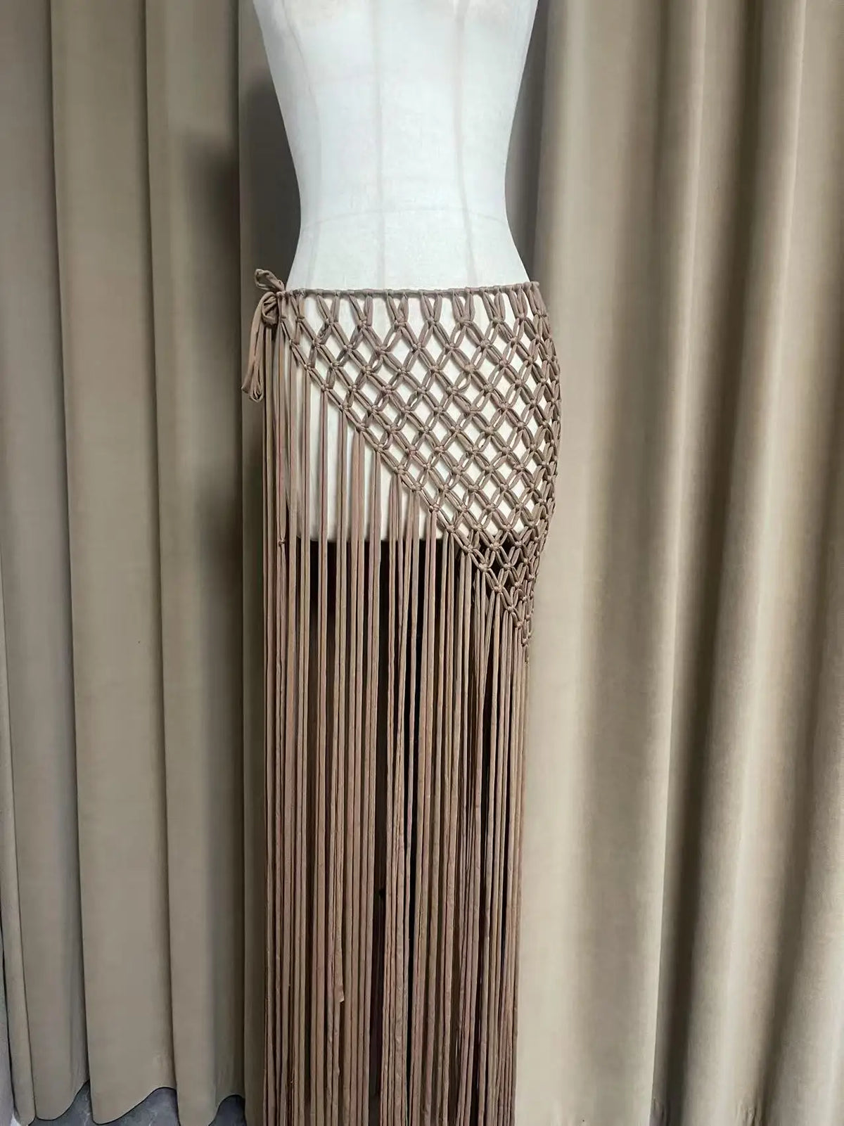 Beachapche Hand Crochet Tassel Skirts Women Fashion Sexy Side High Knitted  Beach Cover Ups - Matrix-studios.com