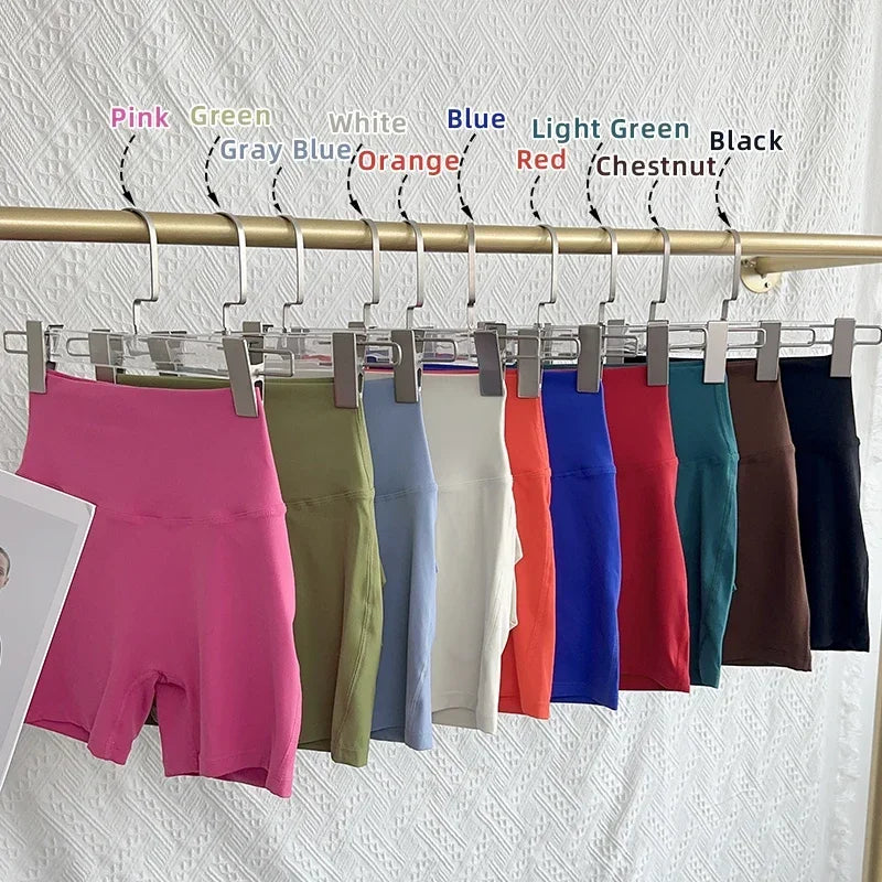 Nude High Waist Peach Butt Sport With Pocket Yoga Shorts Leggings Quick Drying Gym Training  Cycling Outdoor sports Shorts - Matrix Studios