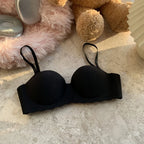 Sexy Push-Up Seamless Bra Women's Non-wire Ribbed Bralette Soft Fixed Half-Cup Underwear Invisible Bra Small Chest Lingerie S-XL - Matrix Studios