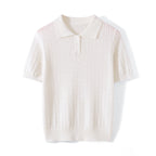 WinvyNee Women Cotton T-shirt Summer Short Sleeve Blue Solid Slim Fit Y2k Polo Collar Casual Pullovers Clothing Basic ZA1523009 - Matrix-studios.com