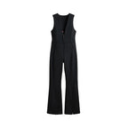 Fashion Hooded One-Piece Ski Jumpsuit Women Stand Collar Zipper High Waist Solid Windproof Outwear 2026 Winter Lady Skiwear New - Matrix Studios