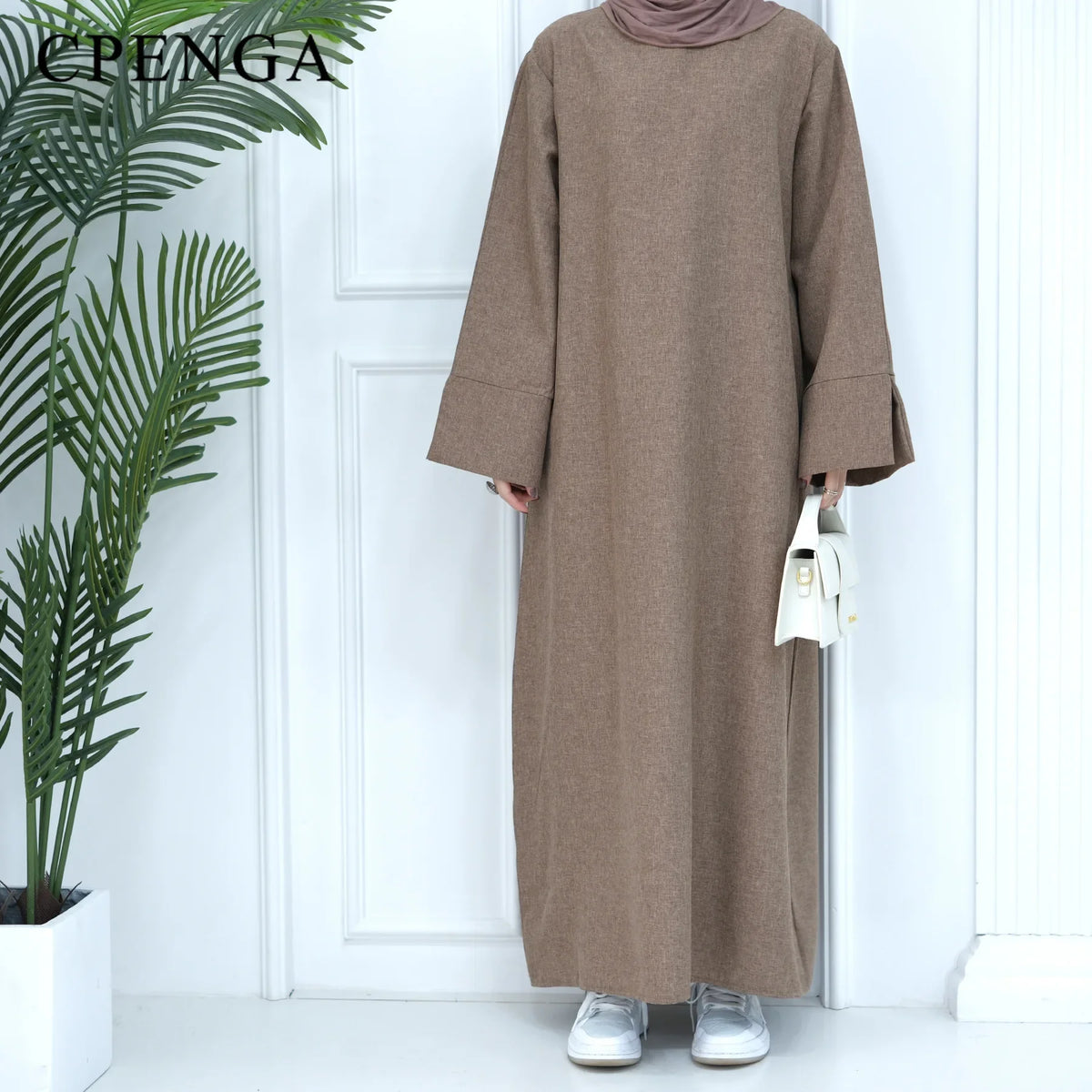2024 New Dubai Abaya for Muslim Women Eid Ramadan Modest Dress Türkiye Loose Large Elegant Dress Gown Female Islam Clothing - Matrix-studios.com