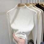 Autumn Winter Chic Bottom Sweaters Women Fashion Turtleneck Pullover Slim Long Sleeve Knitted Jumpers Soft Warm Pull Femme Top - Matrix Studios