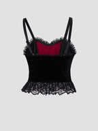 Y2K Gothic Style Sexy Top Fashion Sleeveless Waistcoat Backless Lace T-shirt Women Elegant Retro Underwear  Summer Outwear - Matrix-studios.com