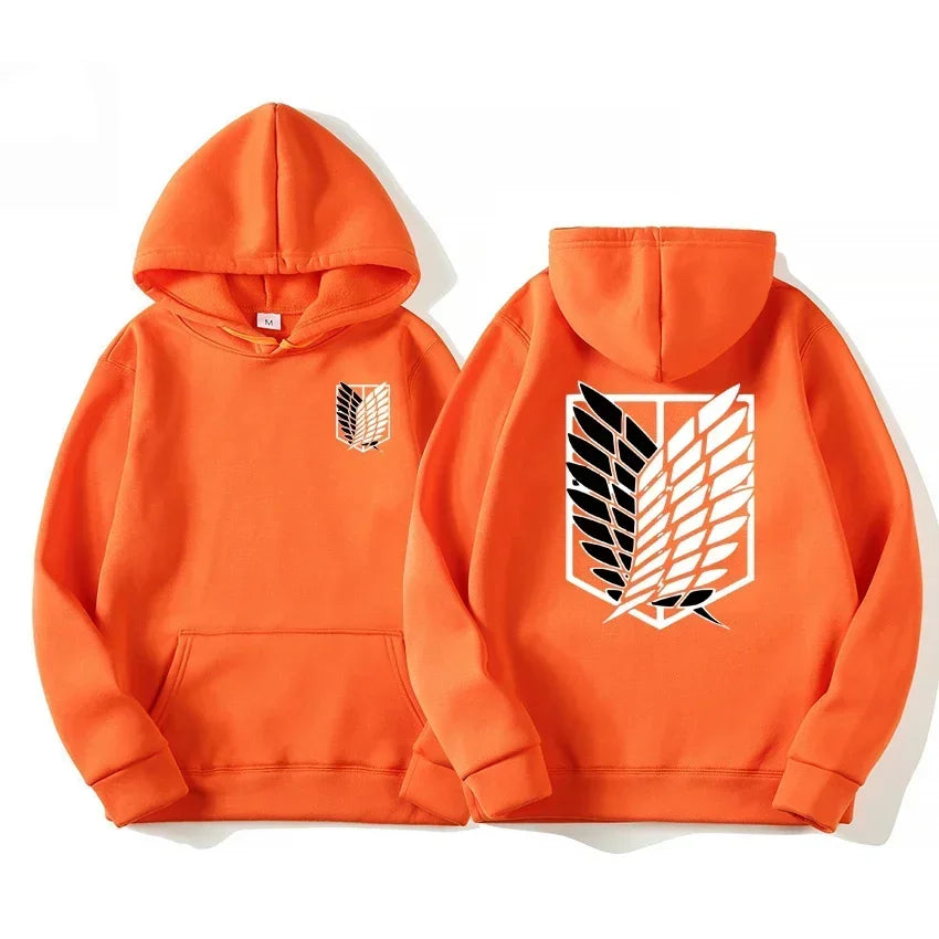 Japan Anime Attack on Titan Men Hoodies Spring Autumn Hip Hop Casual Pullover Top Hoodie Fashion Sweatshirts Jogging Sportswear - Matrix Studios