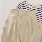 High Waist Women Suit Pants Fall Straight Office Ladies Korean Fashion Trousers Casual Button Loose Female Black Pants New 2024 - Matrix-studios.com