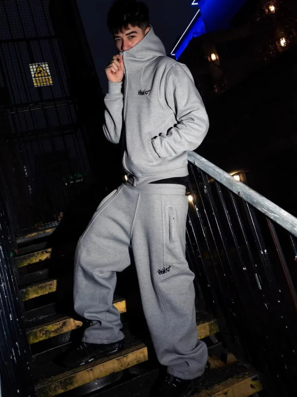 2026 New Autumn/Winter Casual Hoodie Pants Simple Retro Hip Hop American Personalized Fashion Versatile Set Street Trend Sports