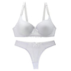 2025 New Sexy Bra Set Sexy Thong BCDE Push Up Women's Underwear Panties Blue Red Pink Beige White Black Lingerie - Matrix-studios.com