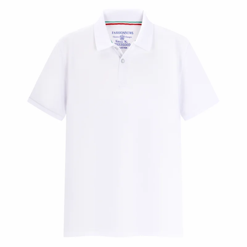 Summer Solid Color Outdoor Casual Lapel Short-sleeve Daily Business Short-sleeve Tops 2024 New Unisex Polo Shirts - Matrix-studios.com