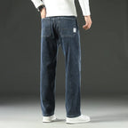 2026 New Spring and Autumn Men's Jeans, Loose, Comfortable, Straight, Business Casual, Versatile Wide-leg Business Trousers - Matrix Studios