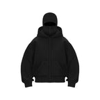 Unisex Plain Hooded Zip Up Sweatshirt Autumn Winter Ins Style Couple Matching Pullover Jacket - Matrix Studios