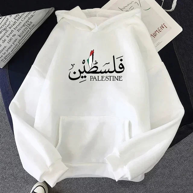 Palestine Hoodie Fashion Women Harajuku Aesthetic Graphic Palestina Hoodies Classic Unisex Vintage Hooded Pullovers Sweatshirts - Matrix Studios