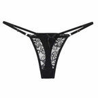 1/3pcs Sexy Lace Adjustable Thongs for Women Low Rise Hollow Out Briefs Summer Breathable Panties Perspective Lingerie - Matrix Studios