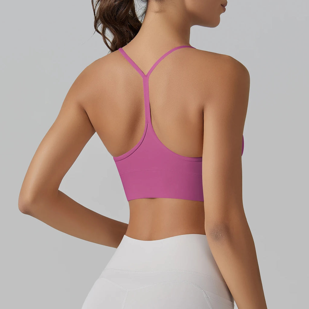 Women Sport Bra Fitness Top Yoga Bra Underwear Sexy Y-back Running Yoga Gym Crop Top Women Push Up Sports Bra - Matrix Studios