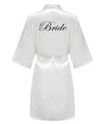 Satin Silk Robes Plus Size Wedding BathRobe Bride Bridesmaid Dress Gown Women Clothing Sleepwear Maid of Honor Rose Gold - Matrix-studios.com