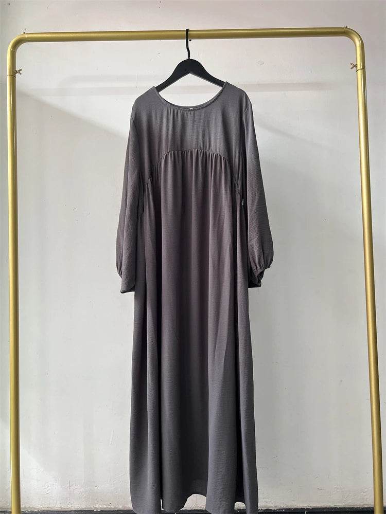 Eid Plain Modest Khimar Abaya Dubai 2024 Muslim Islam Arabic Palestine Abayas For Women Kaftan Dress Caftan Robe Femme Musulmane - Matrix-studios.com
