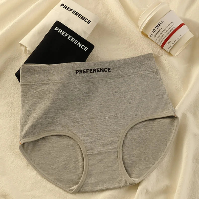 3PCS/set Color Panties Cotton Women Comfortable High-waist Underwear Soft Lingerie Breathable Female Panty Fitness Sports Briefs - Matrix Studios
