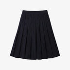 AS AW25 pinstripe collection slip dress + knit mockneck top + embroidery cableknit + stripe pleat skirt - Matrix-studios.com