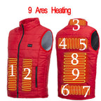 13 PCS Heated vest Jacket Fashion Men Women Coat Intelligent USB Electric Heating Thermal Warm Clothes Winter Heated Vest 열선조끼 - Matrix Studios