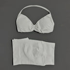 HISTELLO Gym Set 2 Piece Women Strappy Yoga Bra Top Workout Scrunch Shorts Sports Suit Fitness Clothes Seamless Yoga Set - Matrix-studios.com