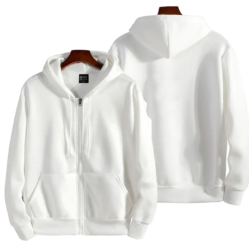 2025 New Fashion Zipper Hoodies Women/Men Fashion Long Sleeve Hooded Sweatshirt Casual Autumn Winter Sportwear Solid Clothes - Matrix Studios