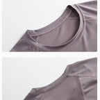 DRUR 2pcs Gym Set Women Summer Sportswear Outfit 2 Piece Short Sleeve Sports Shirt Shorts Sets Jogging Suit Female Tracksuit New - Matrix-studios.com