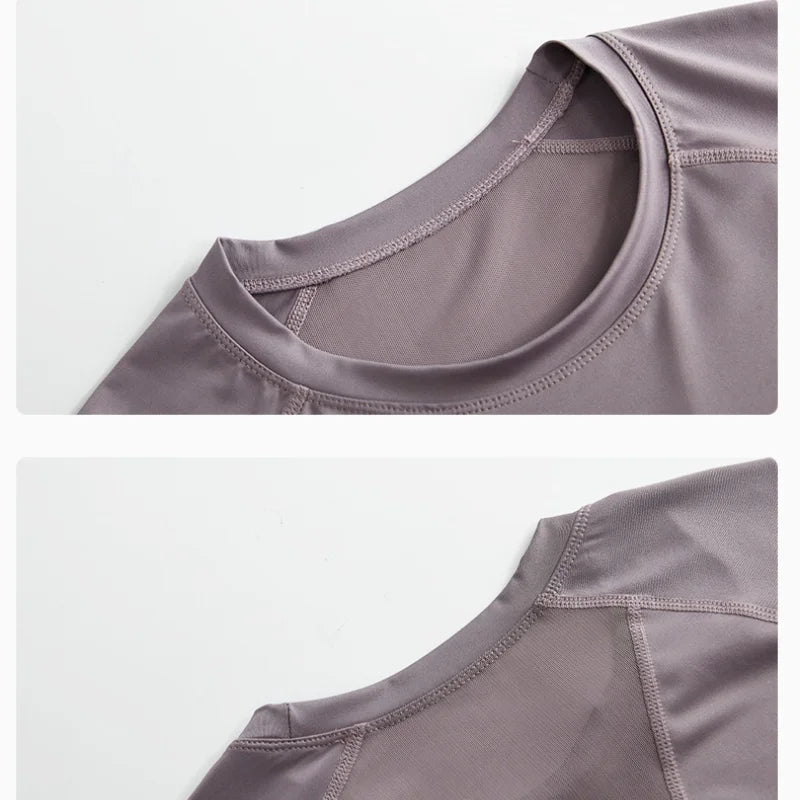 DRUR 2pcs Gym Set Women Summer Sportswear Outfit 2 Piece Short Sleeve Sports Shirt Shorts Sets Jogging Suit Female Tracksuit New - Matrix-studios.com