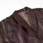 Leather Jackets Women's With Belt Fur Coat Streetwear Fashion Solid Outwear Woman Elegant Jackets Chaqueta De Cuero Para Mujer - Matrix Studios