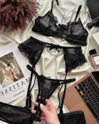 Lingerie Underwear Bras Sets Lace Garter Lingerie Women Intimates 2024 Underwire Bra And Panty Thongs Ladies Underwear Set - Matrix-studios.com