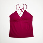 NCLAGEN Vision Twist Front Longline Top Women's Seamless Thin Straps Yoga Gym Workout Vest Running Tank Tops Fitness Clothing - Matrix-studios.com
