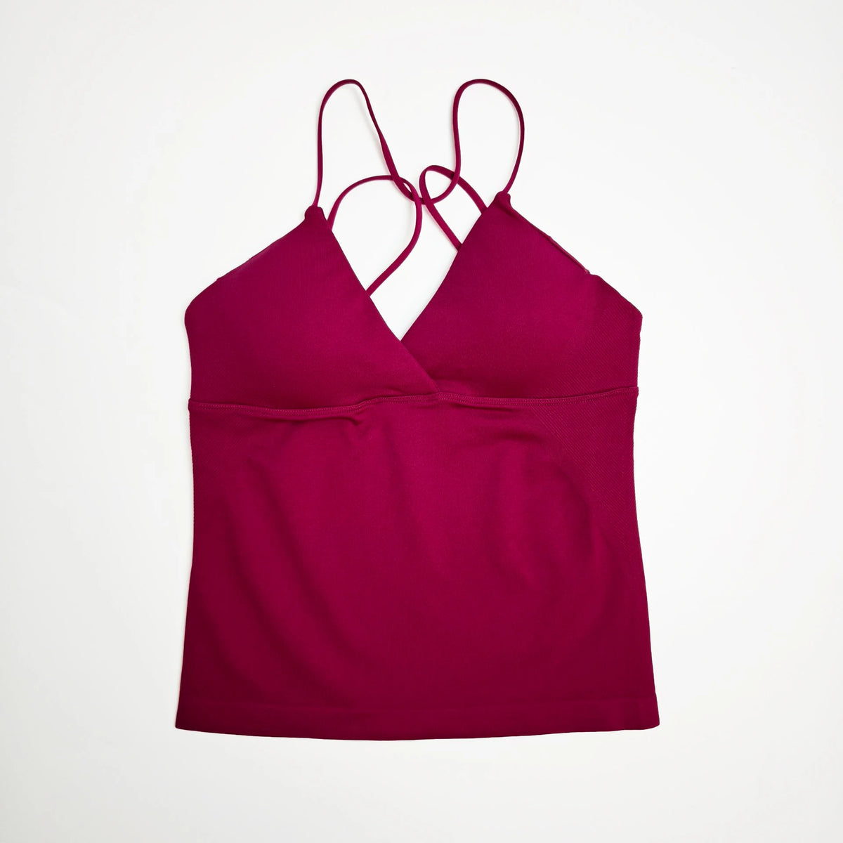 NCLAGEN Vision Twist Front Longline Top Women's Seamless Thin Straps Yoga Gym Workout Vest Running Tank Tops Fitness Clothing - Matrix-studios.com