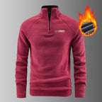 Autunm Winter Polar Fleece Sweatshirt for Men Thick Warm Stand Up Collar Half Zip Casual Base Layer Man Long Sleeve Sweater Man - Matrix Studios