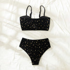 Fashion Piece Swimsuit Swimsuit Velvet Two Sexy Women'S Split Printed Bikini Swimwears Tankinis Women Board Shorts Bathing Suit - Matrix-studios.com