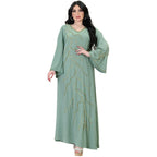 Caftan Eid Elegant Muslim Women Dress Ramadan Party Dubai Abaya Turkey Islam Long Evening Dresses Musulmane Elegant Vestidos - Matrix-studios.com