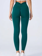 Seamless High Waist Sports Pants, Peach Hip Lift Back, V-Fold, Fitness Pants - Matrix-studios.com