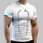 New Summer Sportswear Gym Breathable T Shirt Men Quick Drying Jogging T-Shirt Men Training Tees Fitness Tops Running T-shirt - Matrix Studios
