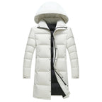 New Winter Duck Down Coats Men Hooded Long Puffer Jackets Unisex Casual Parkas Quality Couples Outdoor Windproof Warm Jackets 3X - Matrix Studios