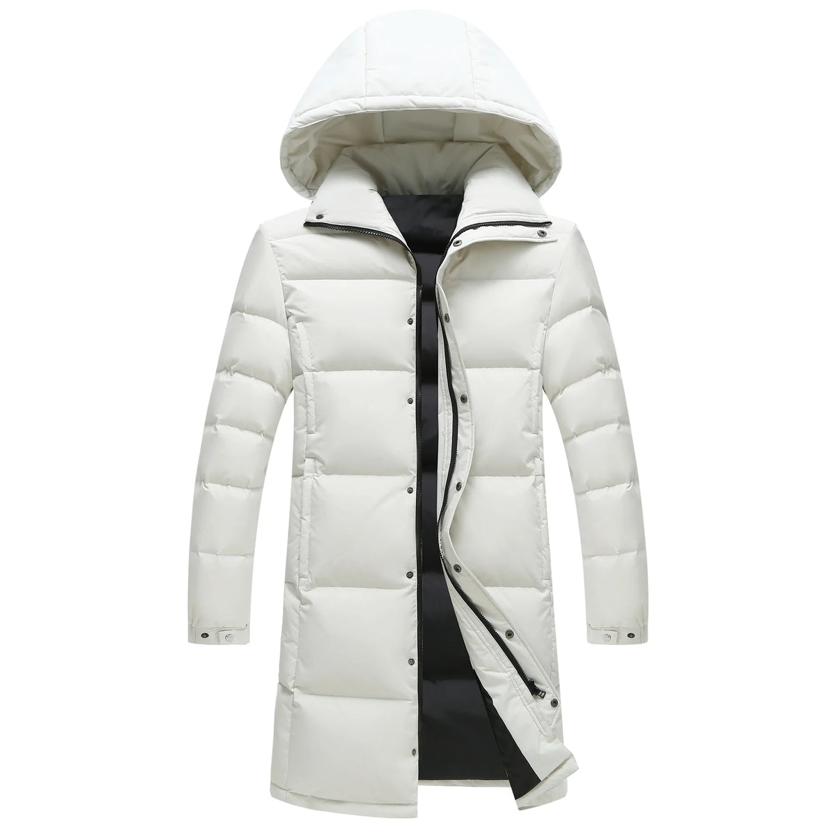 New Winter Duck Down Coats Men Hooded Long Puffer Jackets Unisex Casual Parkas Quality Couples Outdoor Windproof Warm Jackets 3X - Matrix Studios